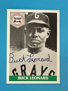 1992 Front Row All-Time Great Signature Series 5-Card Set BUCK LEONARD #/5000