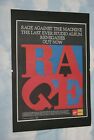 Rage Against Machine A3 Mounted Frameless Original 2000 Renegades Album Poster