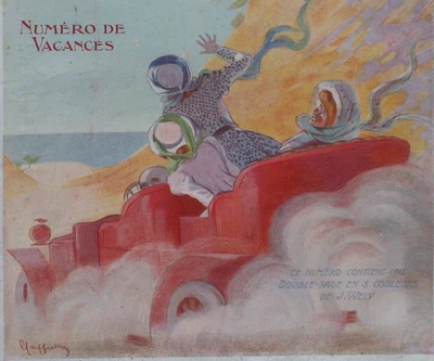 Leonetto CAPPIELLO 1908  FEMINA #181 Art Nouveau Jugendstil no Mucha - Photo 1/3