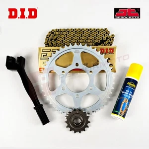 DID JT NZ Gold Upgrade Chain and Sprocket Kit for Kawasaki KLX110 2003-2009 - Picture 1 of 2