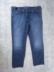 Banana Republic Jeans Womens 14 Classic Straight Leg Blue Dark Wash Denim Pants - Picture 1 of 11