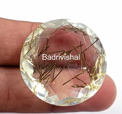 Golden Rutilated Quartz Certified 89Ct Oval Cut Mind-blowing Loose Gemstone 4JUI - Image 1 of 4