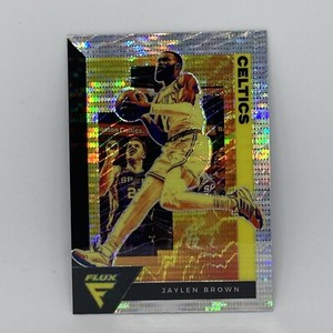 Jaylen Brown Silver Pulsar Prizm 2022-23 Panini Flux Basketball Card #8 Mint