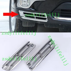 2x For Toyota Highlander 2011-2013 Car Front Bumper Grille Silver ABS Cover Trim - Picture 1 of 1