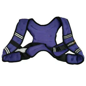 APEXUP Men's Purple Weighted Vest 5lbs W/ Reflective Stripe - Picture 1 of 6