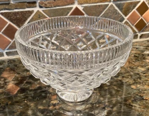 WATERFORD CRYSTAL FOOTED BOWL RETIRED KILLEEN VINTAGE IRISH CANDY DISH - Picture 1 of 9