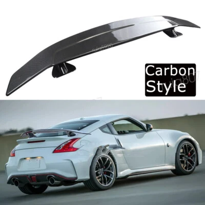 For Nissan 370Z Altima 46" GT Style Rear Trunk Spoiler Racing Wing Carbon Style - Image 1 of 4