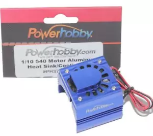 Powerhobby 1/10 Aluminium Motor Kühllüfter blau für Traxxas Slash 2WD - Bild 1 von 2