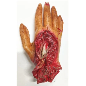 Halloween Decoration Scary Blood Severed Limbs Hands Horror Chop Shop Prop Party - Picture 1 of 4