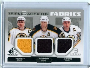  2014-15 SP Game Used Authentic Fabrics Triples #AF3-BEES Bourque/ Murray/ Oates - Bild 1 von 2