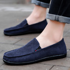 Men Casual Shoes Round Toe Flats Slip On Loafers Light Breathable Leisure Shoes