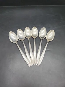 Vintage Oneida Carousel Community Silver Plated 14cm Tea Spoons X 6 - Bild 1 von 14