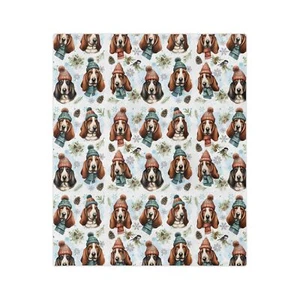 Basset Hound Blanket for Basset Hound Lover Soft Lightweight Warm and Cozy - Picture 1 of 10
