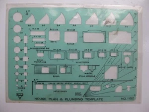 Pickett House Plan & Plumbing Template No. 1150 in Original Sleeve - Picture 1 of 3