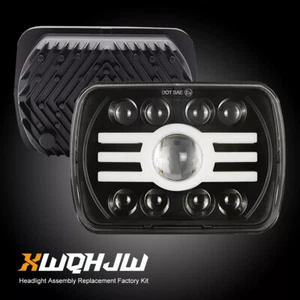 Pair 5x7" 7x6" 120W LED Headlight Hi/Lo Beams For Dodge D150 D250 D350 Ram 50 H4 - Picture 1 of 11