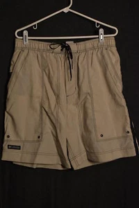 Columbia Men's Swimming Trunks Sz M Crescent Bay Stone NWT New Mesh Lined - Picture 1 of 5