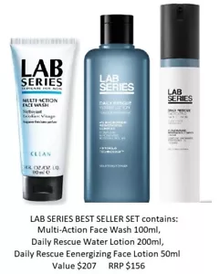 Lab Series Multi Action cleanser, Daily Rescue lotion, Energizing Lotion - $156 - Picture 1 of 1