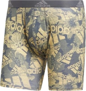 Adidas Performance Boxer Briefs Quick Dry Fabric Men's XL (40-42) Yellow Logo - Picture 1 of 6