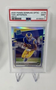 2020 Donruss Optic Van Jefferson Holo Rated Rookie 176 PSA-Graded 9 carta come nuova - Foto 1 di 2