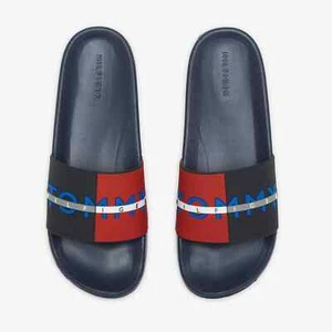 Tommy Hilfiger Rafael MEN'S  Flip Flop's COLOR NAVY/RED SIZE 13M NWOB - Picture 1 of 6