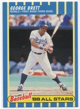 George Brett 1988 Fleer Baseball All-Stars #4  Kansas City Royals  Hall of Fame