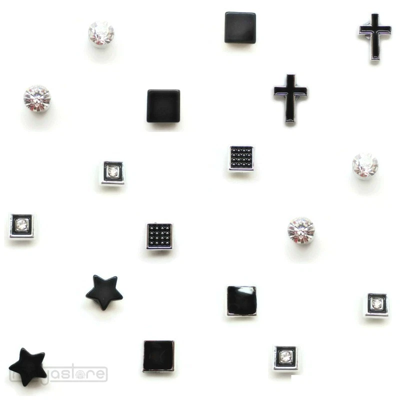 1 PAAR MAGNET OHRRINGE FAKE PLUG OHR TUNNEL DEHNER OHRSTECKER KREUZ ILLUSION NEU - Bild 1 von 1