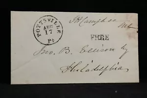 Congressional Free Frank: Campbell, James 1850s Cover, Later Civil War Major - Bild 1 von 2