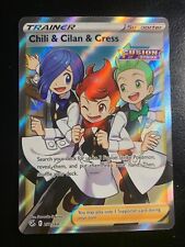 Pokemon Chili & Cilan & Cress 258/264 Fusion Strike Full Art Trainer NM