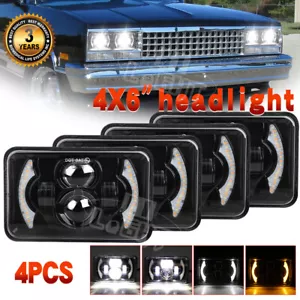Faros LED intermitentes DRL para Chevrolet Monte Carlo SS 1980-1988 4x6" - Imagen 1 de 10
