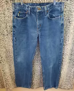 Carhartt Denim Jeans Pants Men's Size 36x32 Blue Jean Traditional Fit - Picture 1 of 8