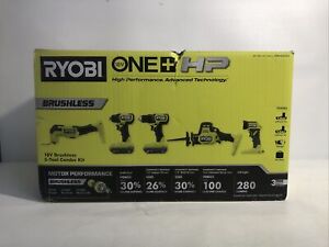 RYOBI ONE+ 18V Brushless 5-Tool Combo Kit 1.5Ah Lithium-Ion PSBCK05K2 NEW SEALED