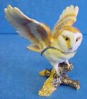 Juliana Treasured Trinkets Barn Owl Bird Of Prey Metal Trinket Box 14807
