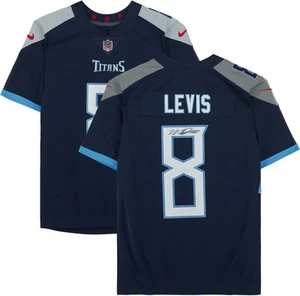 Will Levis Tennessee Titans Autographed Navy Nike Limited Jersey - Picture 1 of 5