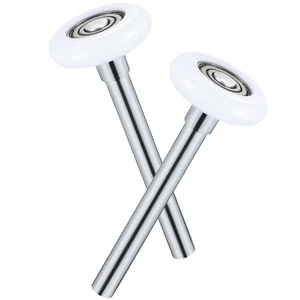 2 Stück Rolle mit Vorbau Nylon Riemenscheibe Garagentor Rad Rollen leise - Bild 1 von 12