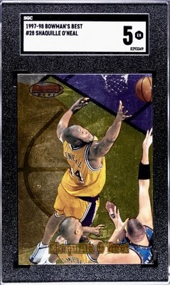 1997-98 BOWMAN’S BEST SHAQUILLE ONEAL SGC 5 - Image 1 of 2