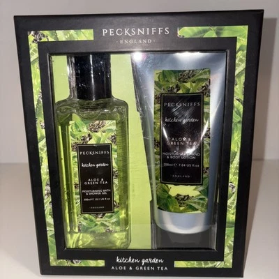 PECKSNIFF'S Aloe & Green Tea Shower Gel Hand & Body Lotion Gift Set - NEW - Image 1 of 4
