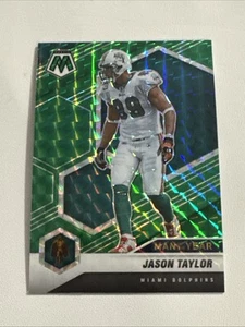 2021 Panini Mosaic - Man of the Year Jason Taylor #266 Green Mosaic Prizm - Picture 1 of 2
