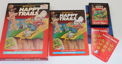 Happy Trails (Intellivision, 1983) - w/ Box, Manual, Overlays - Image 1 of 4