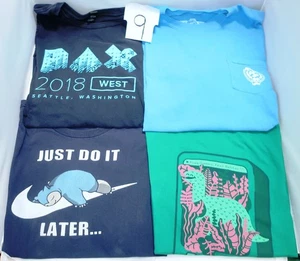 4 PAX CONVENTION / GEEK T-SHIRTS Paket Größe 3X 2018 West Childs Play 20. SET #9 - Bild 1 von 7