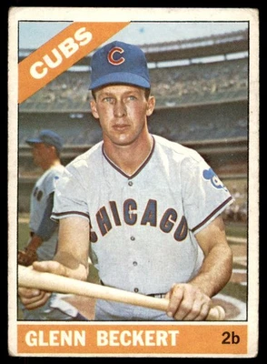 1966 Topps Glenn Beckert Chicago Cubs #232 Muito Bom+ - Imagem 1 de 2