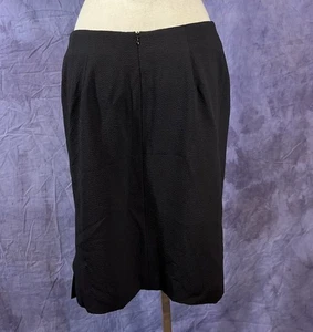 Akris Punto Damen 12 schwarz Bleistiftrock Reißverschluss Arbeit Business - Bild 1 von 7