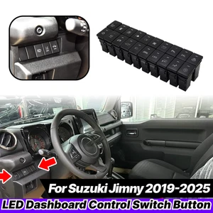 Latching Dashboard Control Switch Button wWire Harness For Suzuki Jimny 2019-25 - Picture 1 of 24