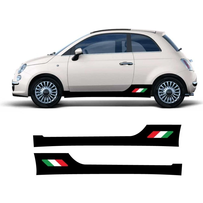 calcomanías laterales ItaliaBase Fiat 500 Foto 1 de 1