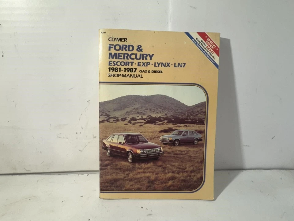 Руководство по ремонту 1981-1987 Ford Escort Clymer - Изображение 1 из 1