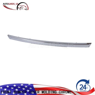 Cubierta de parachoques delantero cromada moldeada para Ford Expedition 2015 2016 2017 Foto 1 de 4