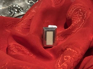 Vintage Tiffany & Co. sterling silver 925 rectangular ring with bone inlay Sz 6 - Picture 1 of 15