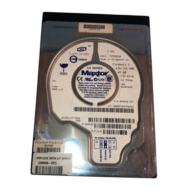 Hard disk 2F040L0-710634 Maxtor Fireball 3 40GB 5400RPM ATA-133 2MB 3.5 - Immagine 1 di 2