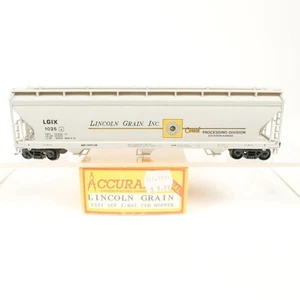 Accurail HO Scale Lincoln Grain LGIX ACF 3-Bay Covered Hopper Kit Built 1531 (B) - Picture 1 of 5