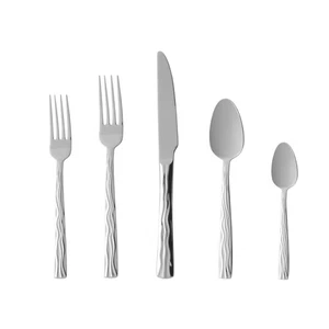 Fortessa Dorada 18/10 Stainless Steel 20 Piece Flatware Set,Service for 4,Silver - Bild 1 von 3