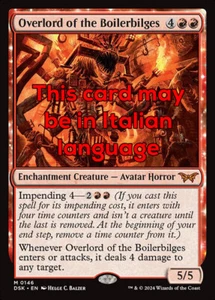 MTG OVERLORD OF THE BOILERBILGES FOIL EXC - SOVRANO DI CALDINFERNO 146 - DSK - Picture 1 of 1